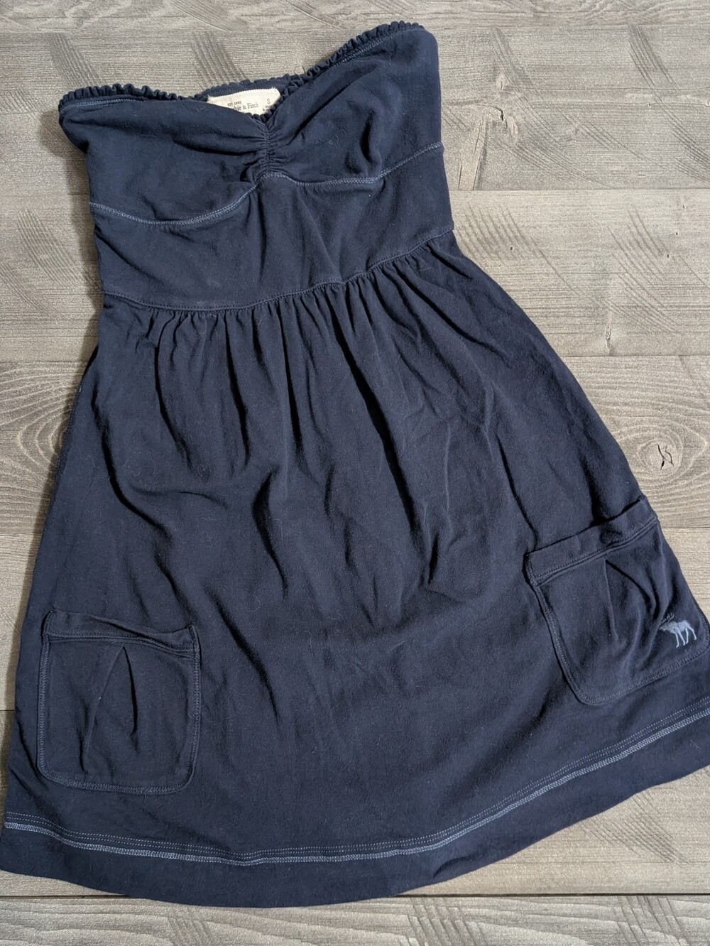 Abercrombie & Fitch Size Small Navy Strapless Dress